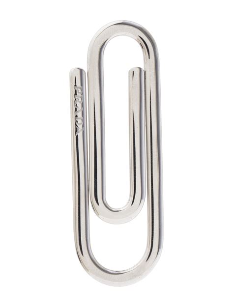 prada paperclip money clip